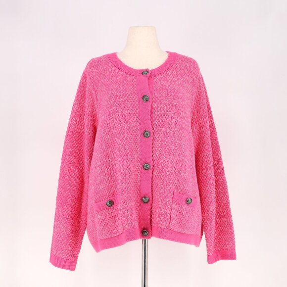 torrid Sweaters - NWT TORRID Pink Chunky Knit Button Up Cardigan Sweater Size 4X